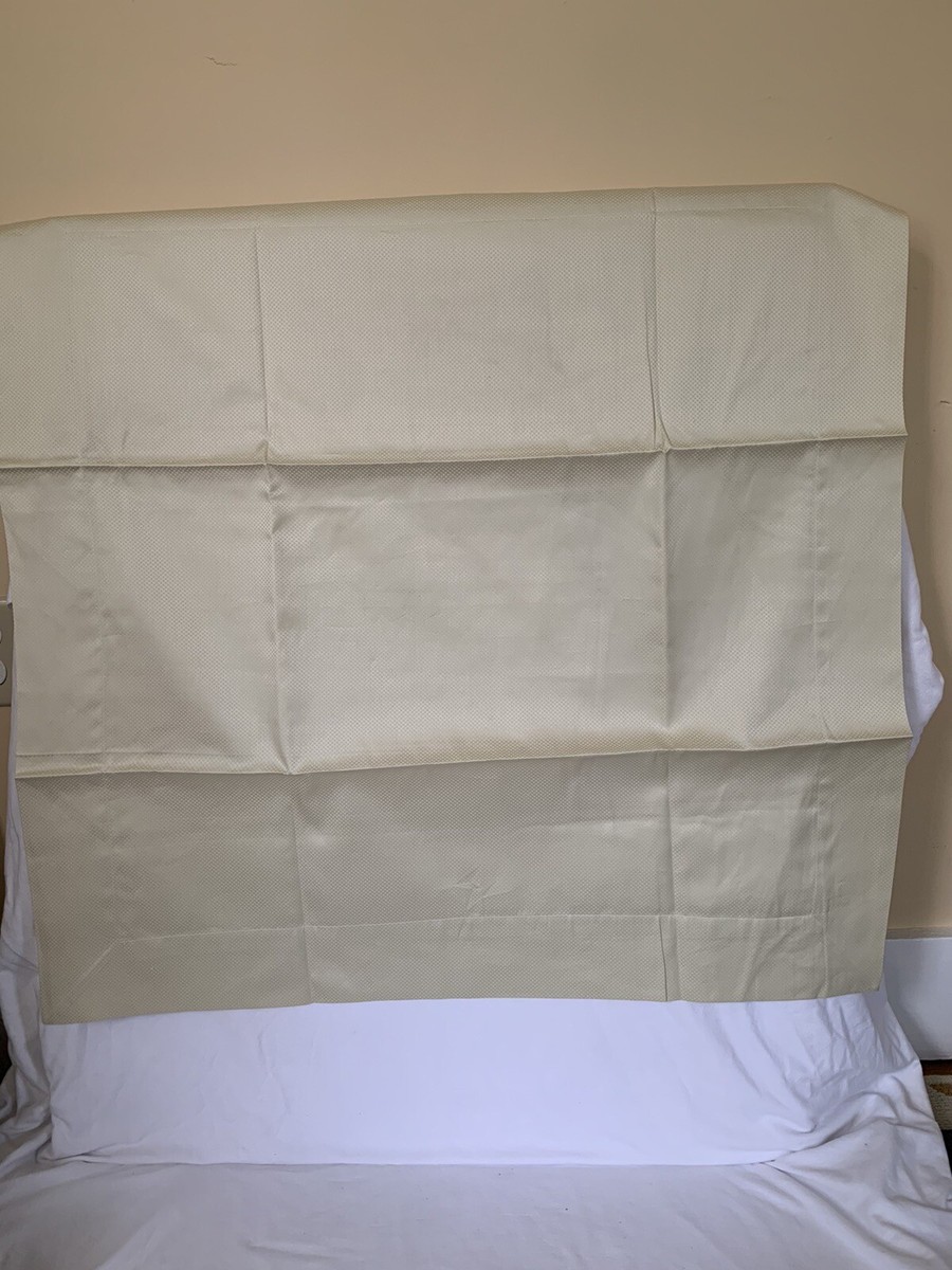 Anichini By Quagliotti New 100% Egyptian Cotton Cream W Pattern 33x33