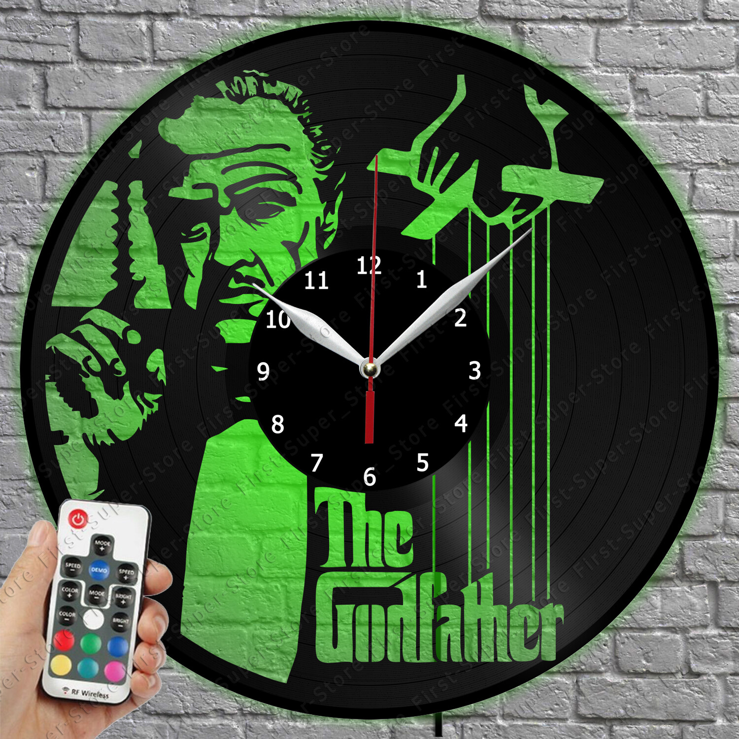 The Godfather Vinyl Record LED Wall Clock with Light 1349