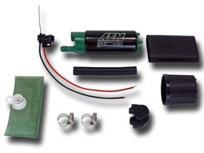 AEM 340LPH E85 High Flow In Tank Fuel Pump Offset Inlet Methanol Ethanol