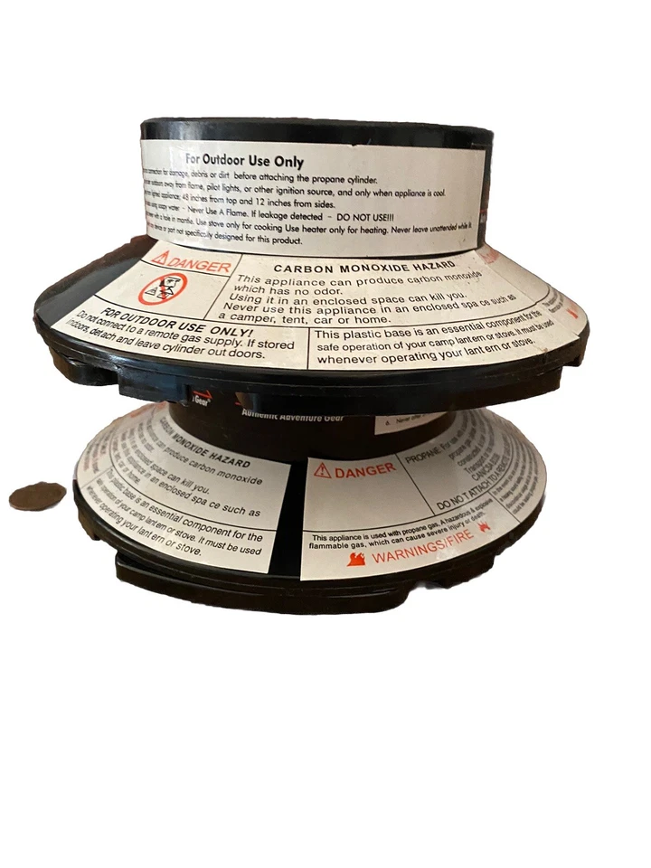 Lote de 2 soportes quemadores de tanque de propano Texsport. Nuevo Foto 2 de 4