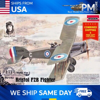 Roden 043 Kit Bristol F2B - Foghter-biplane 1916 plastic model kit 1/72