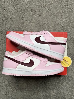 Size 6.5Y (8W) - Nike Dunk Low GS 'Pink Foam' Valentine's Day