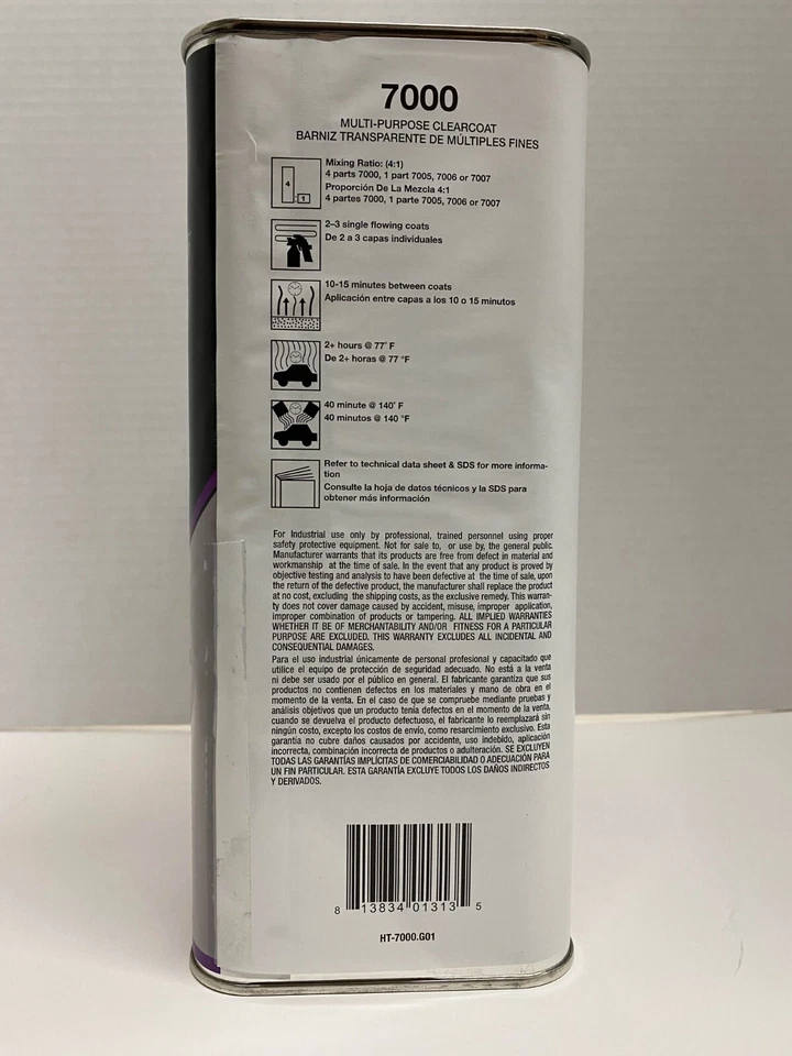 Toyota Code 040 Gallon Super White Basecoat paint with 7000 Gallon Clear Kit Foto 4 de 4