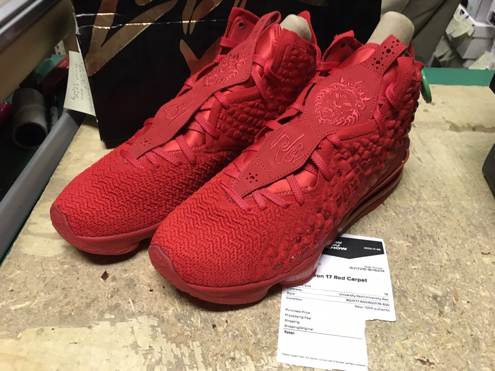 lebron 17 red carpet resale value