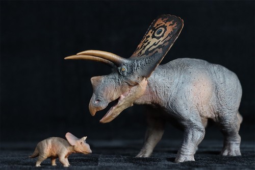 PNSO 1/35 Torosaurus Model Dinosaur Animal Figure Decor Collections Toys Gift - Picture 12 of 18