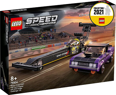 Original LEGO  Speed Champions 76904 Mopar Dodge SRT Top Fuel, Challenger