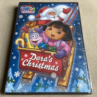 Dora's Christmas (DVD Nickelodeon Show) Spanish Explorer Kids Boots Map NEW +