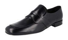 PRADA Leather Penny Loafer Dress Shoes - 2DG102 - Black - NEW