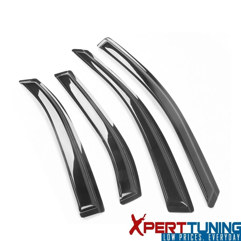 Compatível com 06-12 Ford Fusion 06-10 Mercury Milan viseiras de janela ventilação acrílico 4 peças - Imagem 4 de 4