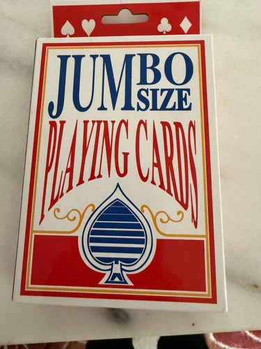 JUMBO SIZE 3.5 x 5" Playing Cards - OVERSIZED