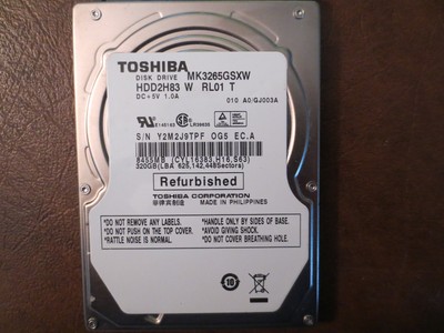 Disque Dur Toshiba 2,5" 640 Go – SATA, Neuf Scellé – Stock Pour PC Portable