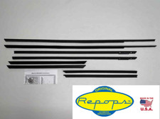 1963 1964 Cadillac Convertible Door Window Felt Fuzzies Rubber Seal 8 Pc Kit 1963 1964 Cadillac Convertible Door Window Felt Fuzzies Rubber Seal 8 Pc Kit