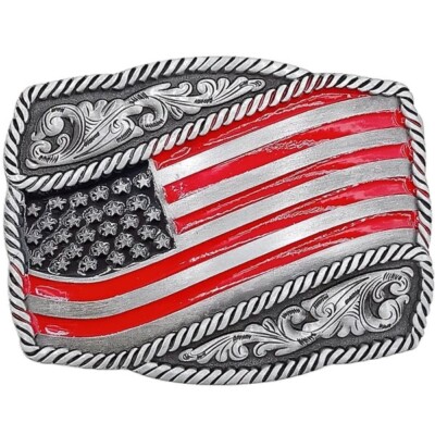Eagle USA Flag Patriotic Gürtel Schnalle American Floral Western Cowboy Metall