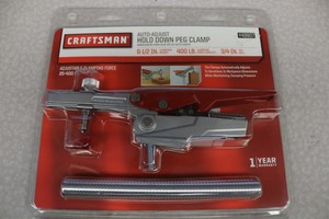 craftsman auto-adjust hold down peg clamp portable