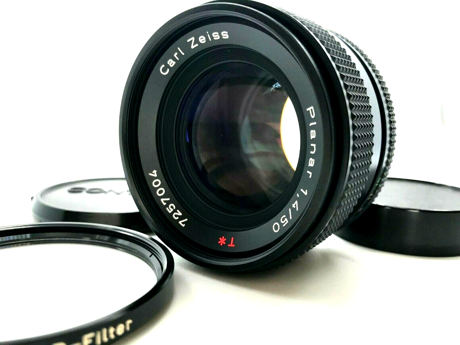 Contax Carl Zeiss Planar T* 50mm F/1.4 MMJ MF Lens + P-Filter [EXCELLENT]  JAPAN