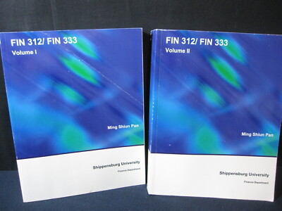 Shippensburg FIN 312/ FIN 333, Volume 1 and 2 [Paperback] | eBay