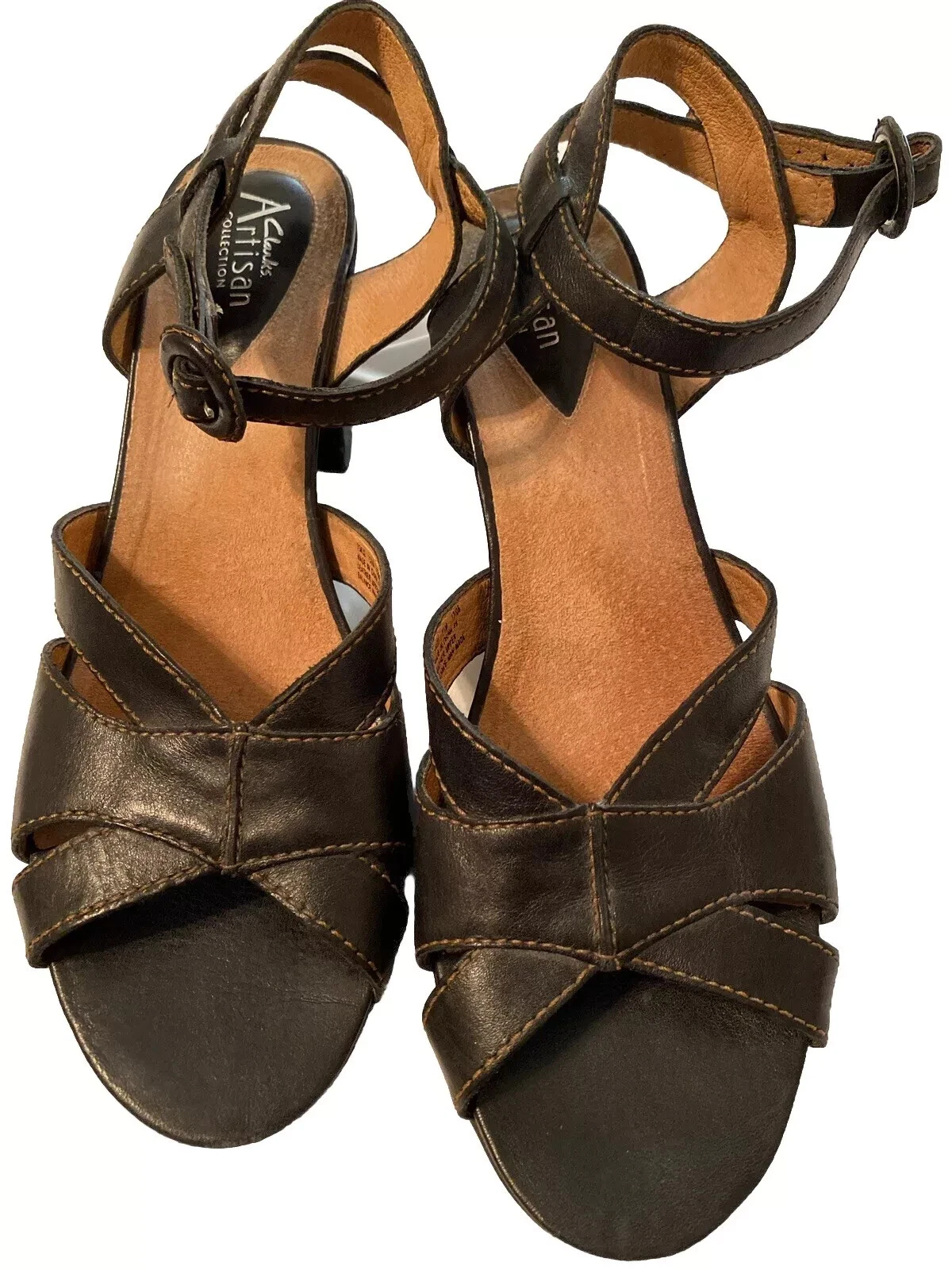 Clarks Artisan Collection sandalo donna con cinturino nero taglia 11M