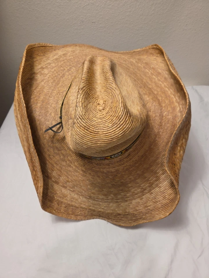 Sombrero CHARLIE 1 CABALLO Diseño Personalizado Genuino Palma Mexicana Foto 4 de 4