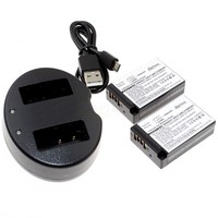 Akku-Ladestation Dual + 2X Li-Ion Akku FüR Canon LP-E17 EOS 800D Kiss X8I M3 M5