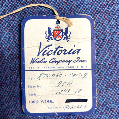 Vintage Wool,PerfectSerge with a''Heather Effect''Victoria Woolen Co 60-70 Yr. old