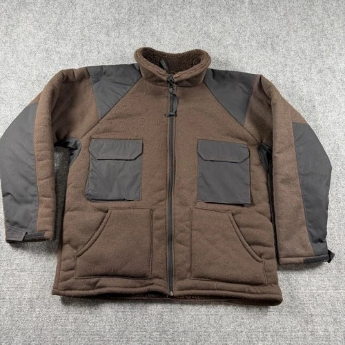 UNICOR Bear Suit Fleece Jacket Mens XL Brown ECWCS Cold Weather Military Layer - product listing photo