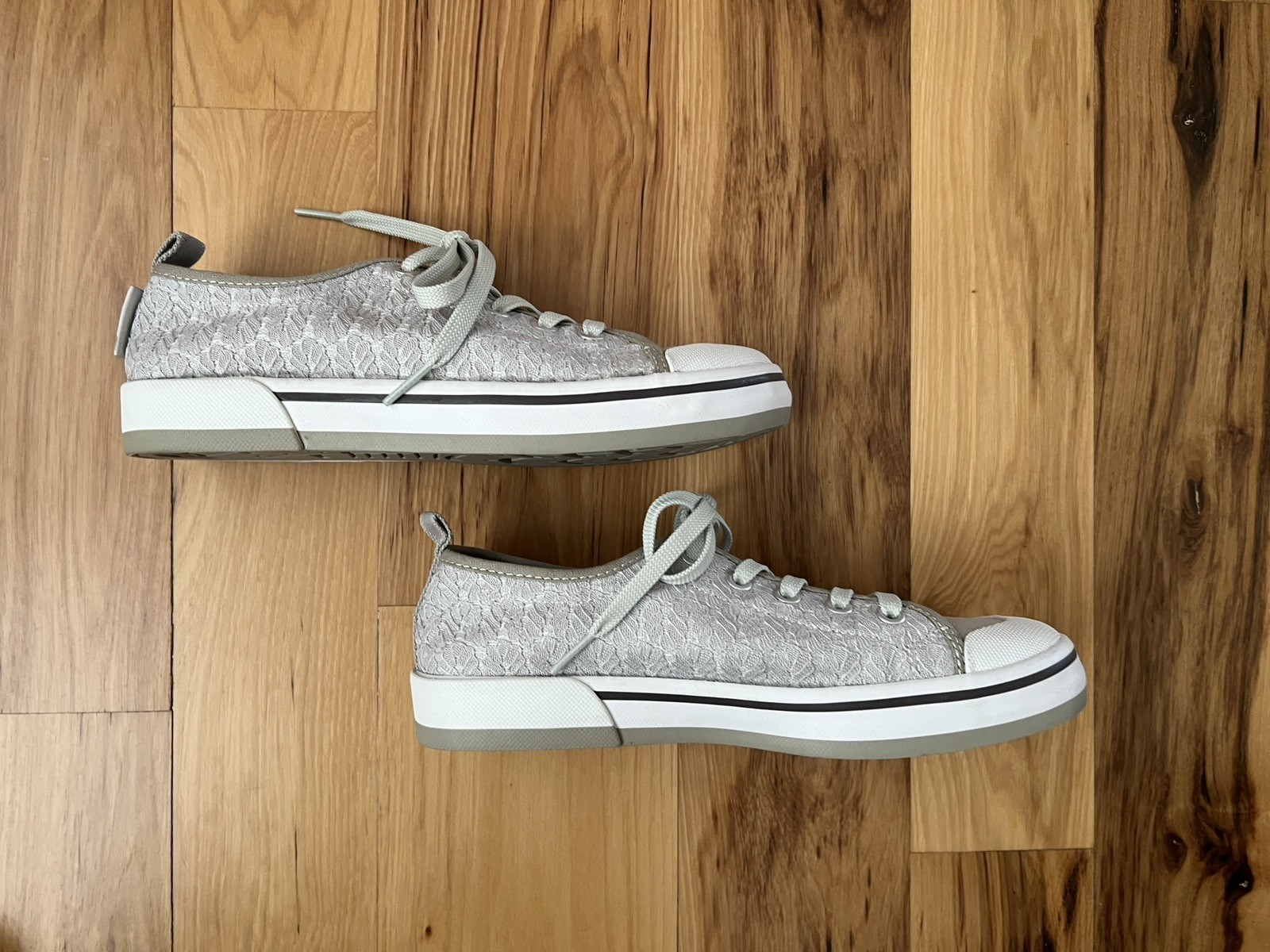 Sneakers all'uncinetto KEEN Elsa II argento betulla mensa donna taglia US 6 5M nuove