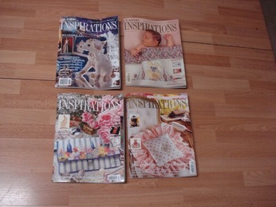 Classic Inspirations Embroidery Magazines Lot of 4 1998-99 Patterns Included