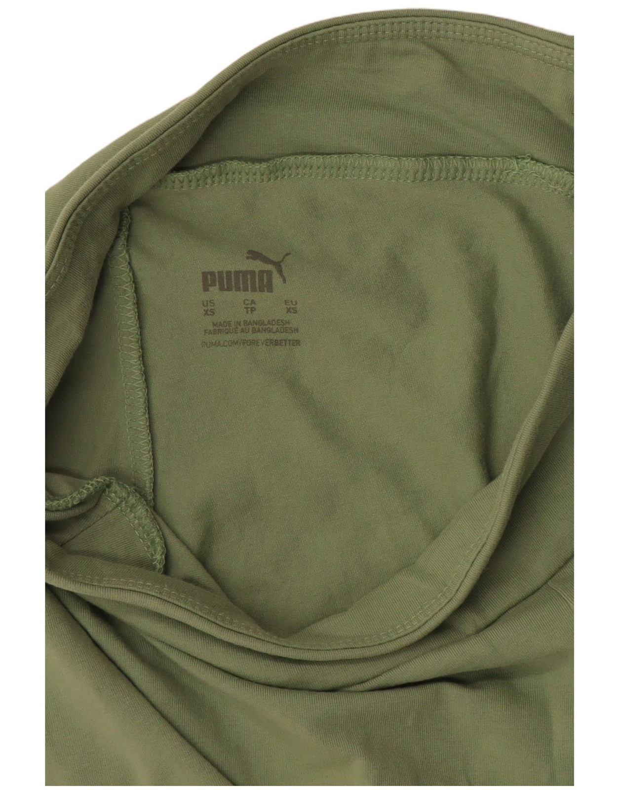 Puma Womens Graphic Leggings UK 4 XS Green CC18 image 3