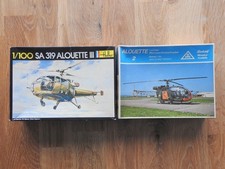 Roskopf Alouette II und Heller Alouette III Bausätze 1:100 neu OVP