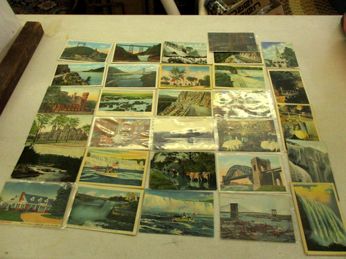 30 NEW YORK CITY & STATE USED & UNUSED 1910 T0 1040'S POSTCARDS