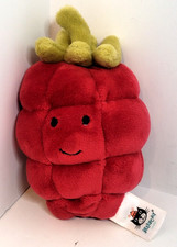 Jellycat Fabulous Fruit Raspberry Retired Plush Toy 4" Rare Fast Shipping