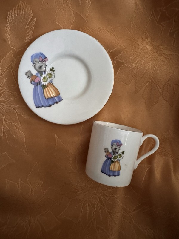 Bone Chine Children’s Cup and Saucer Set of 2 Made In England