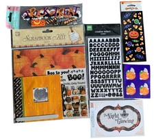 Halloween Scrapbook Kit Embellishments Stickers  Creative Letters