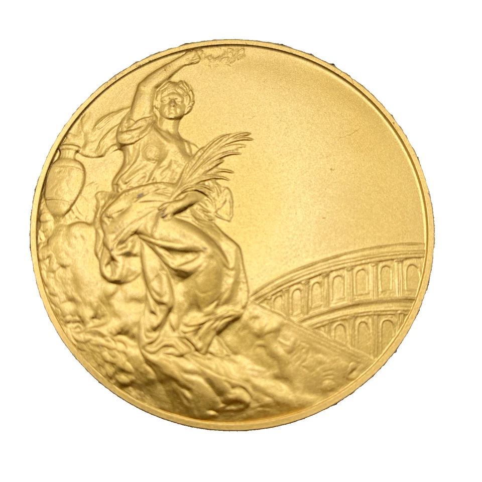 US Olympic Team Official Olympic Medal Contributor 7" X 6"Plastic Plaque Vintage - Image 3 of 4