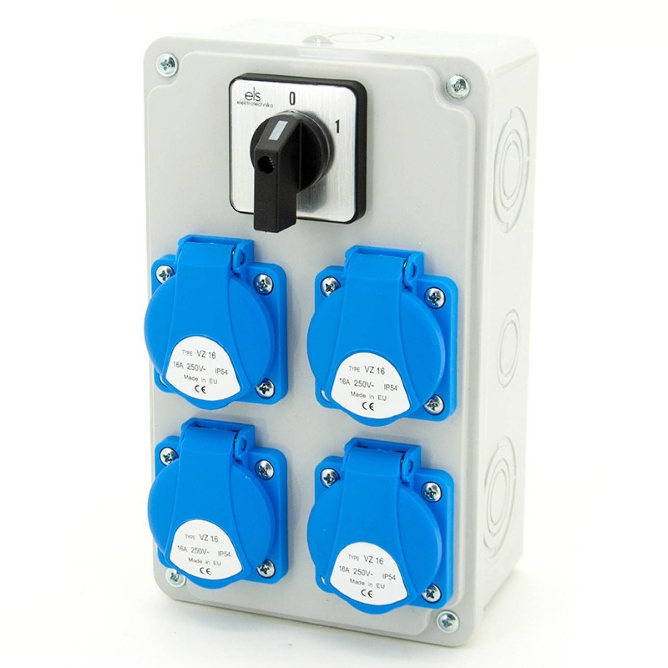 Construction distributor 4 * GS 230V + panel switch N400-01