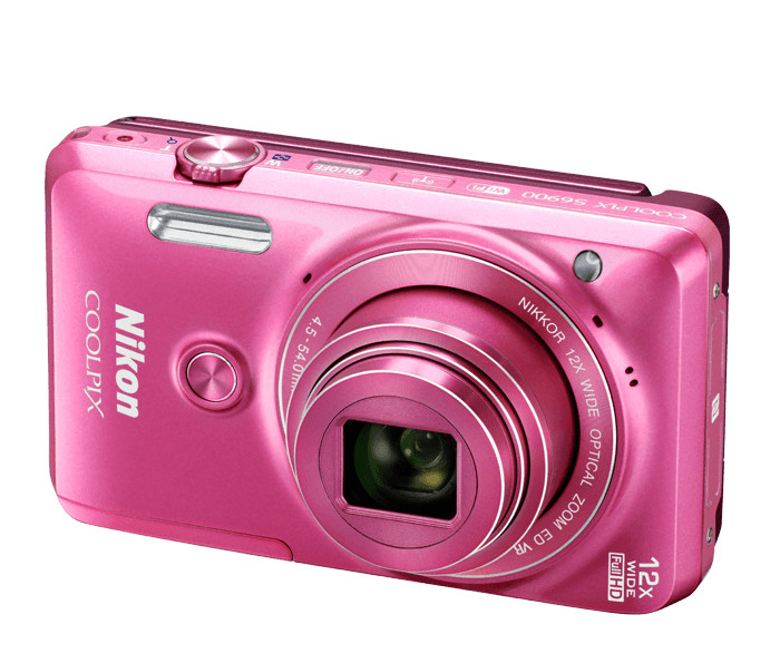 Nikon Coolpix S6900 Digital Camera 16MP 12x Zoom  WiFi  Pink 90%New