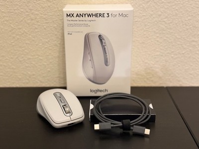 Pre-Owned Logitech MX Anywhere 3 for Mac   White Bluetooth Mouse   Rechargeable