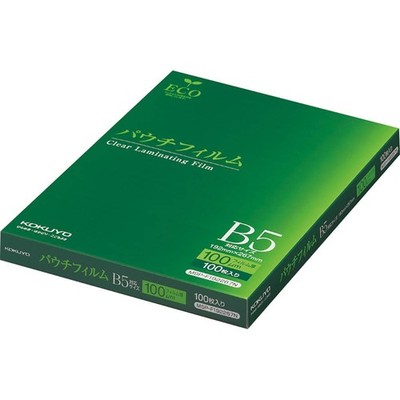 KOKUYO Pouch Film, 100 microns, B5 Size, 100 sheets