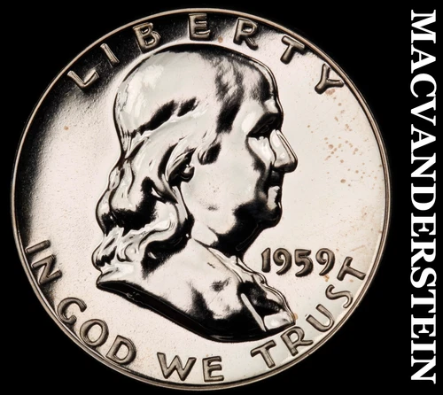 1959 Franklin Half- Silver- Choice Gem Proof Luster No Reserve #J284