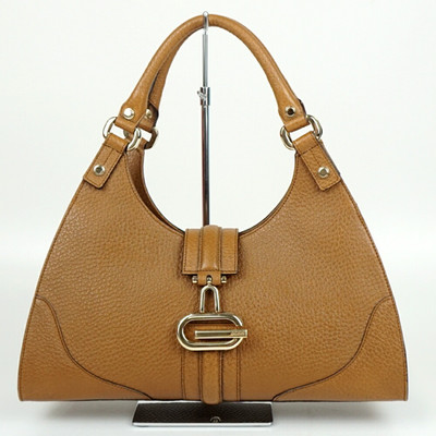 Gucci Jackie Schultertasche Braun Leder Gold Hardware mit Staubbeutel Damen...