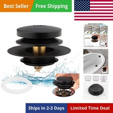 Universal Tip Toe Bath Drain Stopper and Cover, Bathtub Drain Stopper, Replac...