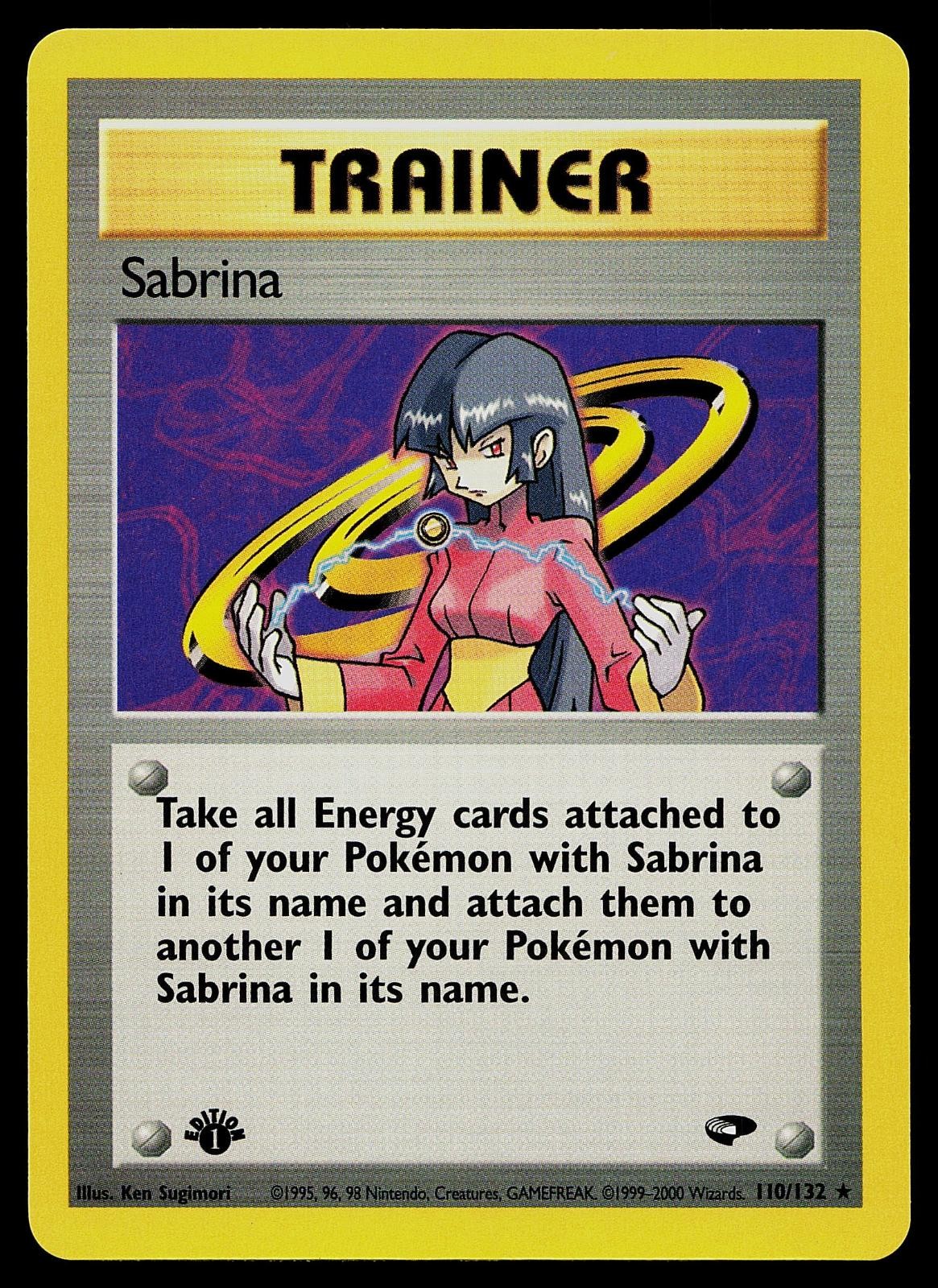 Pokemon Card - Sabrina Gym Challenge 110/132 1st Edition Rare