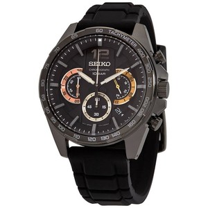 Seiko Conceptual Chronograph Quartz Black Dial Men's Watch SSB349P1