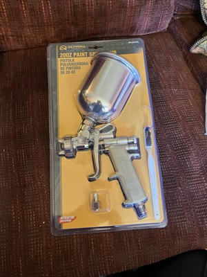 #ad #ad 20oz Paint Spray Gun Olympia Tools Nozzle 1.5mm With Operation Pressure 50 70psi $289.00