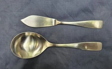 BOGELUND-JENSEN DENMARK CENTA 7 7/8" CASSEROLE SPOON 7 1/8" MASTER BUTTER KNIFE