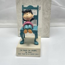 Statuina Vintage Willitts Design Charles Schulz Peanuts Lucy Sono stanca Im Cranky