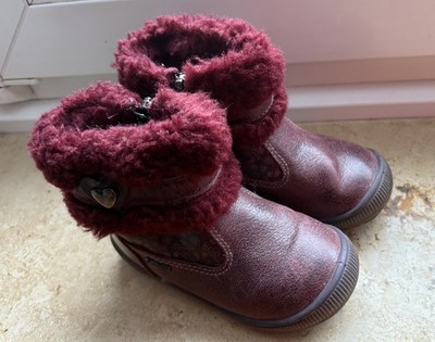 Mädchen  Schuhe Winterstiefel Gr. 22   Primigi, weinrot, wasserdicht