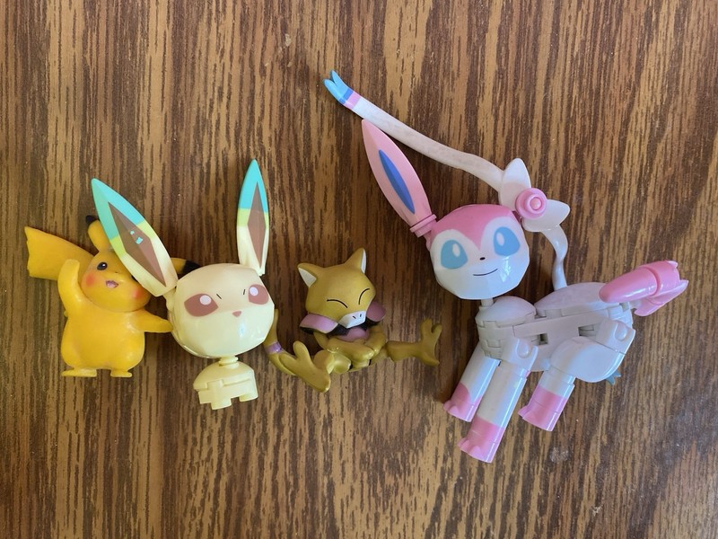 Lot Of Small Pokémon Toys In Various Conditions