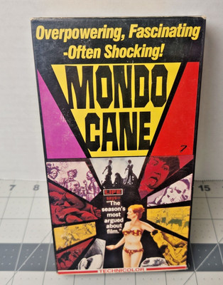 Mondo Cane VHS 1990 Goodtimes Home Video Cult Shockumentary Rare