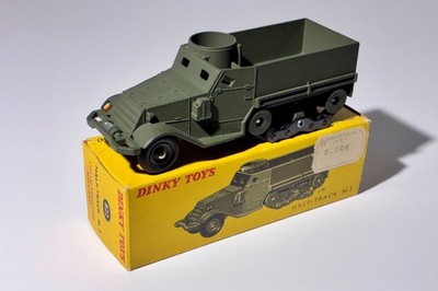 n98, BOITE half track mitrailleuse version II, bt repro DINKY TOYS